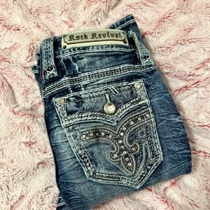 ROCK REVIVAL BOOTCUT JEANS